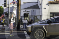 Tesla Diner Protest, 7/26/25