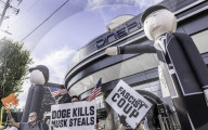 Tesla Diner Protest, 7/26/25