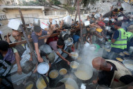 Food distribution in Gaza