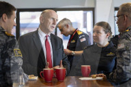  UK Secretary of State for Defence John Healey visits HMAS Stirling, near Perth, Australia 