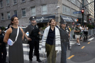 Rabbis And Supporters Rally Outside Israeli Consulate For "Jews Cry Out: Let Food Into Gaza!" Protest