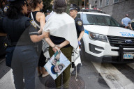 Rabbis And Supporters Rally Outside Israeli Consulate For "Jews Cry Out: Let Food Into Gaza!" Protest