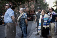 Rabbis And Supporters Rally Outside Israeli Consulate For "Jews Cry Out: Let Food Into Gaza!" Protest