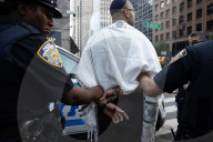Rabbis And Supporters Rally Outside Israeli Consulate For "Jews Cry Out: Let Food Into Gaza!" Protest