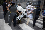 Rabbis And Supporters Rally Outside Israeli Consulate For "Jews Cry Out: Let Food Into Gaza!" Protest