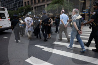 Rabbis And Supporters Rally Outside Israeli Consulate For "Jews Cry Out: Let Food Into Gaza!" Protest