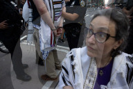 Rabbis And Supporters Rally Outside Israeli Consulate For "Jews Cry Out: Let Food Into Gaza!" Protest