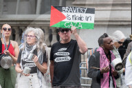 'Stop Starving Gaza' Protest Outside Downing Street In London