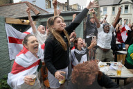 England fans celebrate winning the Euros.
