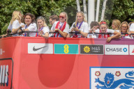 Lionesses Open-Top Bus Parade In Central London