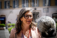 Rome: Pro-Palestine Rally For Francesca Albanese At Montecitorio