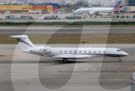 Diverse aircraft on the takeoff runway at Barcelon aAirport