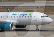 Diverse aircraft on the takeoff runway at Barcelona Airport