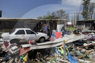 Partial Canal Overflow In La Ciénega In Tláhuac, Mexico City, Causing Serious Damage To Homes