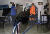 Partial Canal Overflow In La Ciénega In Tláhuac, Mexico City, Causing Serious Damage To Homes