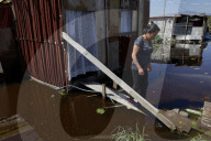 Partial Canal Overflow In La Ciénega In Tláhuac, Mexico City, Causing Serious Damage To Homes