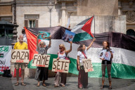 Rome: Pro-Palestine Rally For Francesca Albanese At Montecitorio