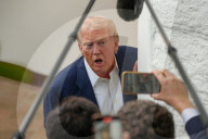 President Donald Trump Talks To The Press After Returning To The White House From His Trip To Scotland On July 29, 2025.