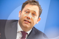 German Federal Finance Minister Lars Klingbeil Holds Press Conference To Present Federal Budget in Berlin