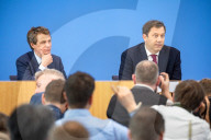 German Federal Finance Minister Lars Klingbeil Holds Press Conference To Present Federal Budget in Berlin