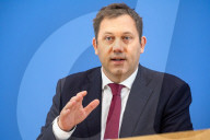 German Federal Finance Minister Lars Klingbeil Holds Press Conference To Present Federal Budget in Berlin