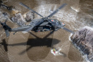 National Guard Unit Practices Aerial Swift Water Rescues