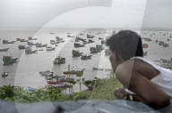 Fishing Boats Anchor In Mumbai Creeks During Monsoon