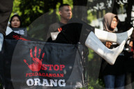 Commemoration Of World Day Against Trafficking In Persons Action In Jakarta