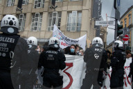 Rightwing Members Demo Against CSD And Counter Protest In Bonn