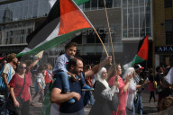 Rally for Gaza journalists and victims in Utrecht