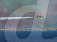 Frecce Tricolori On Strait Of Messina