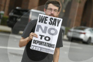 Protest Against Governor Ron DeSantis And ICE In Orlando, FL