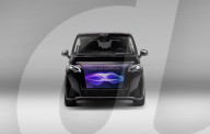 Luxury MPV with display screen grille