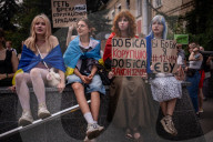 New Demonstration In Kharkiv Against The Elimination Of The Independence Of NABU And SAPO