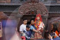 Nepal's Royal Kumari Makes First Public Appearance Of The Year On Changunarayan Yatra