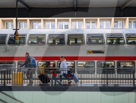 Essen Central Station With Intercity Train IC2305 To Cologne