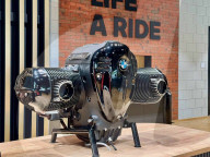 Espresso machine made from BMW motorbike engine