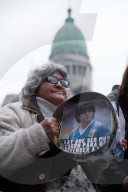 Protest Against Milei’s Triple Veto In Buenos Aires