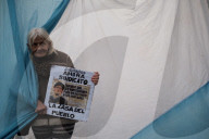 Protest Against Milei’s Triple Veto In Buenos Aires
