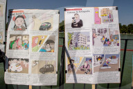 Rally In Madrid's Retiro Park To Support Palestine And Protest Israel's Intervention