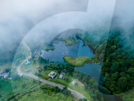 The Aerial View Of  Parvati Kund (Pond) In Rasuwa, Nepal