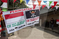 Japanese Anime Flag Ahead Of Indonesian Independence Day