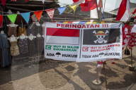 Japanese Anime Flag Ahead Of Indonesian Independence Day