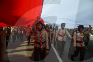 Parade Welcoming 80th Indonesia Independence Day Celebration In Bogor