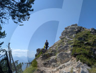 Young Hiker In The Alps