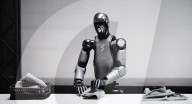 Robot demonstrates towel folding ability