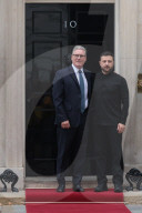 Prime Minister Sir Keir Starmer has welcomed Ukrainian President Volodymyr Zelensky to Downing Street for private discussions.