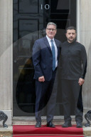 Prime Minister Sir Keir Starmer has welcomed Ukrainian President Volodymyr Zelensky to Downing Street for private discussions.
