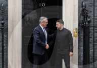 Sir Keir Starmer MP
Prime Minister meets Volodymyr Zelenskyy
President of Ukraine at Downing Street, London, Great Britain 
14th August 2025