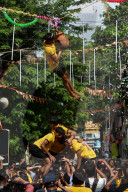 Dahi-handi Festival On Janmashtami In India. 